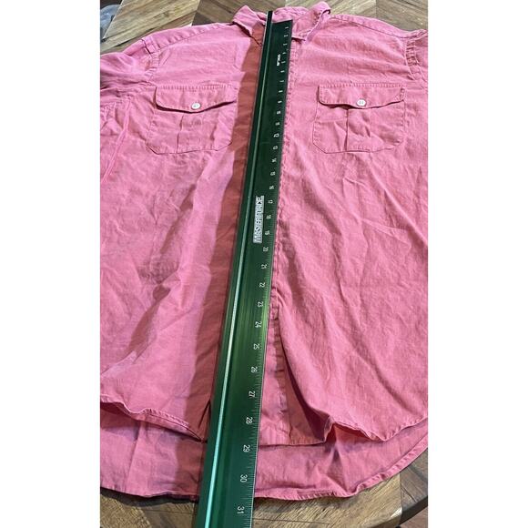 Polo Ralph Lauren Shirt Linen Button Up Vintage Preppy Custom Fit Mens Medium - Picture 6 of 8